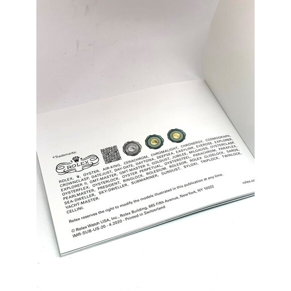 Authentic Rolex Oyster Perpetual Submariner Date 2020 Green Booklet Manual - Picture 6 of 14